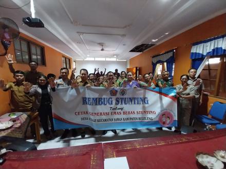 REMBUG STUNTING DALAM RANGKA PENCEGAHAN STUNTING Dl DESA SUDAJI